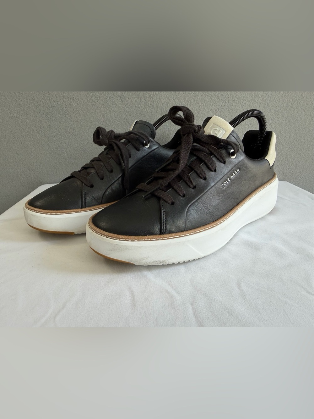 Cole Haan Grand 360 Sneakers Shoes Men’s s9B Black/White  Leather Lace-Up